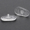 Zestaw wymiennych nosków 6,7x13,1mm do okularów - 5 par - silikonowe wkładki na nos - G14
