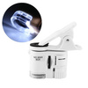 Lupa mikroskop do telefonu z klipsem - 9595W - 60x zoom - Diody LED UV